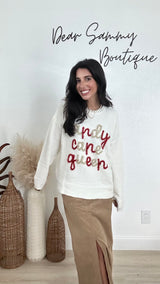 Candy Cane Queen Sweater