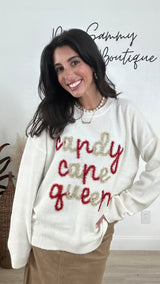 Candy Cane Queen Sweater