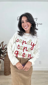 Candy Cane Queen Sweater