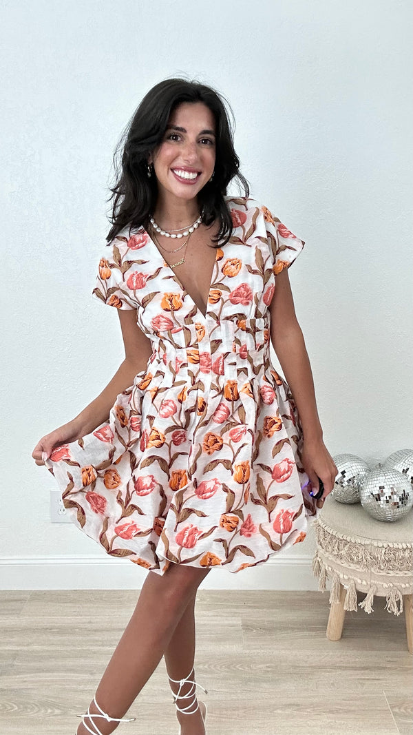 Tulips Falling Dress