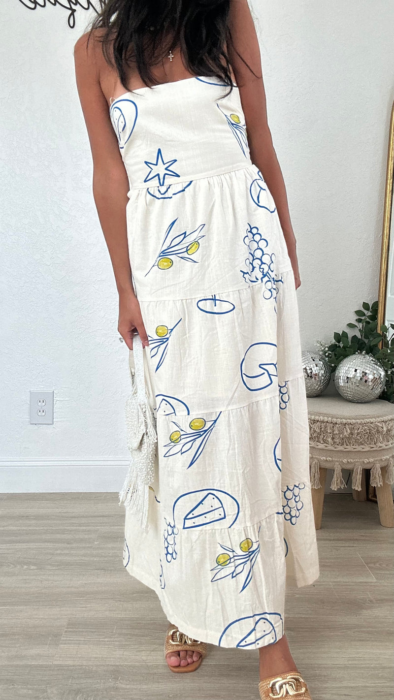 Picnic By The Sea Maxi Dress