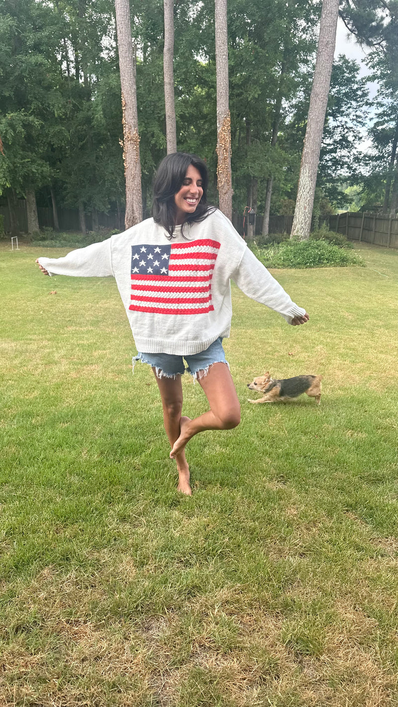 Stars & Stripes Sweater Top