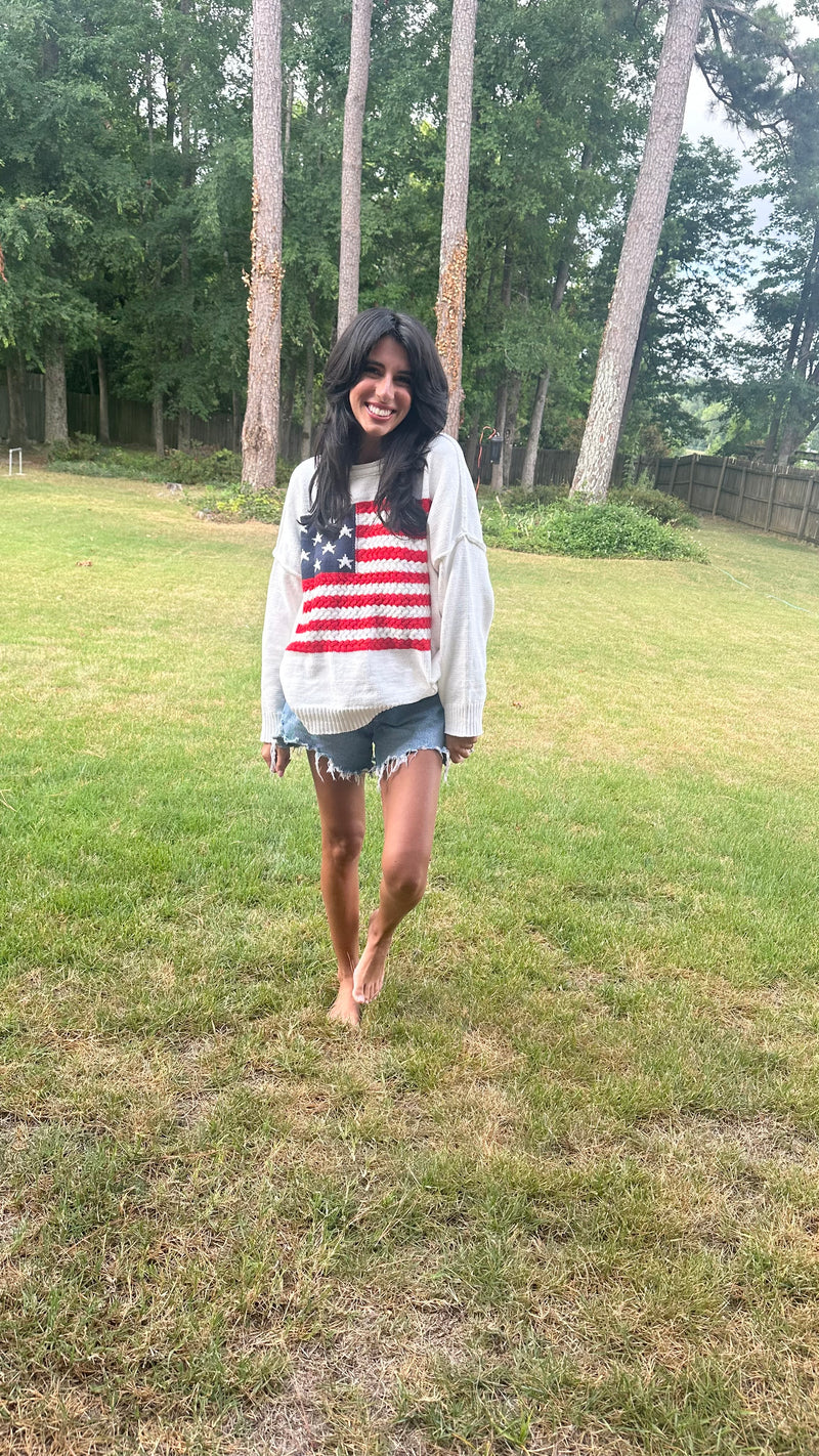 Stars & Stripes Sweater Top