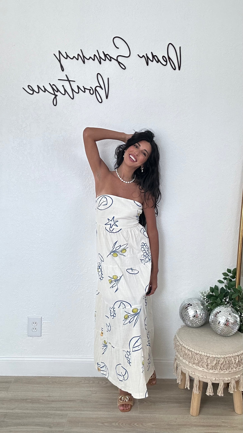 Picnic By The Sea Maxi Dress