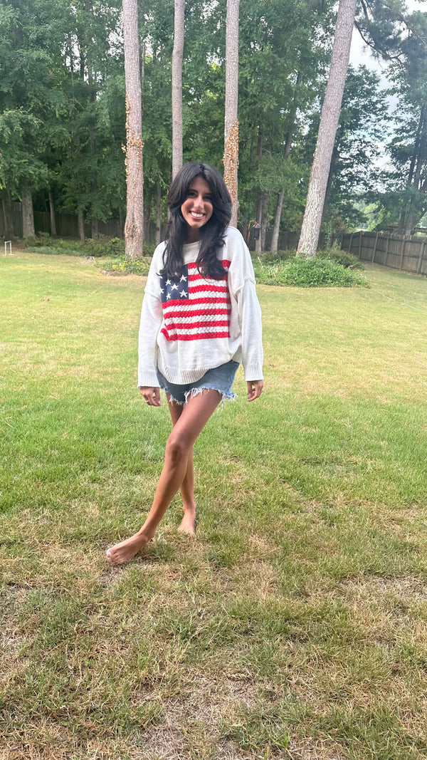 Stars & Stripes Sweater Top