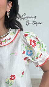 Claire Embroidery Top