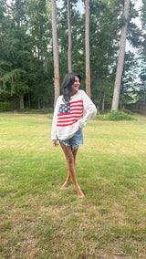 Stars & Stripes Sweater Top