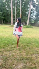 Stars & Stripes Sweater Top